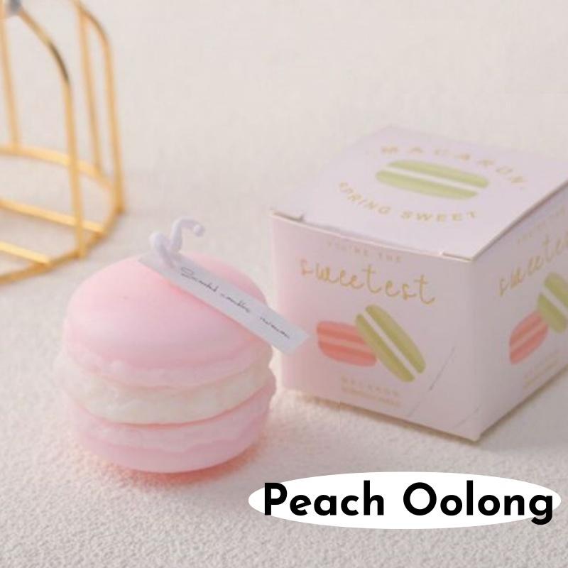 1/5pcs Realistic Macaron-shaped Candles Scented Soy Wax for Home Decor Wedding Party New Year Festive Atmosphere Aromatic Gifts