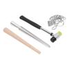 Ringgrößen-Set Aluminium Fingergrößenmesser Polierholz Dorn Gummihammer US-Größe Ring-Set für Schmuckherstellung