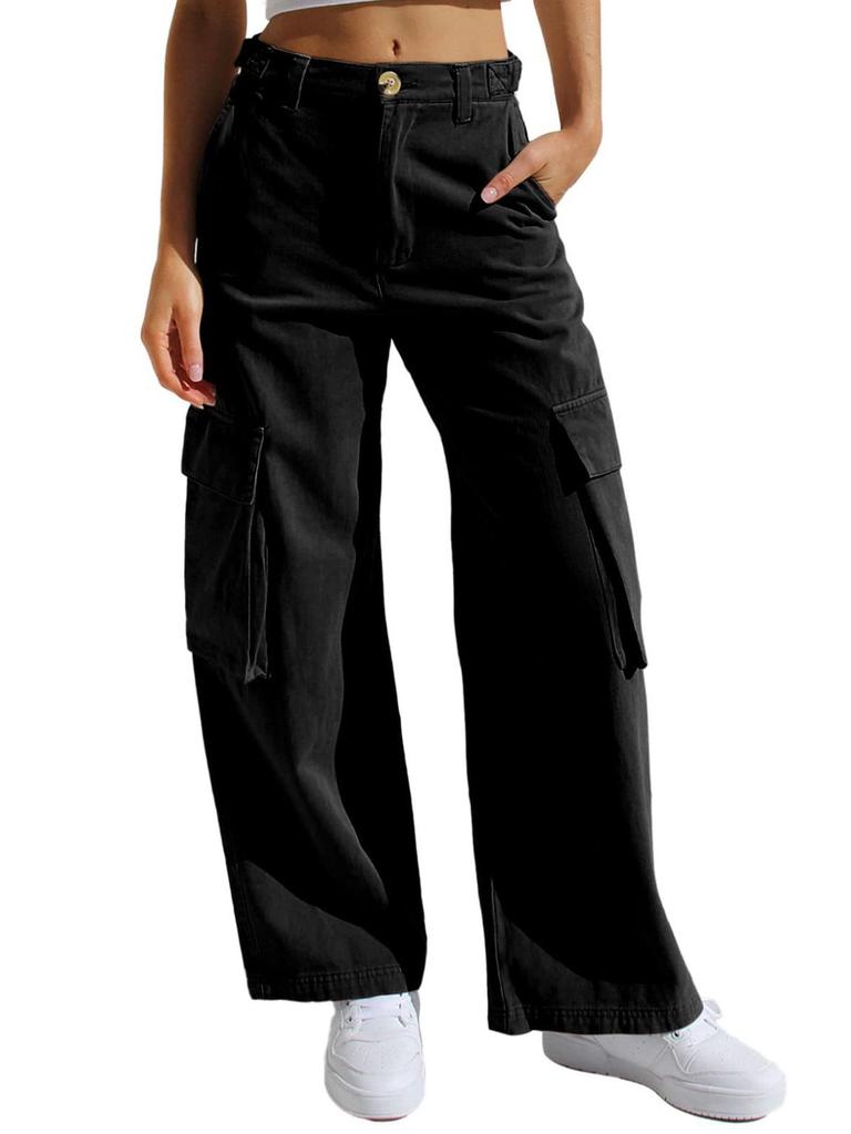 Women's Multi-pocket Workwear Denim Jeans - European and American Style