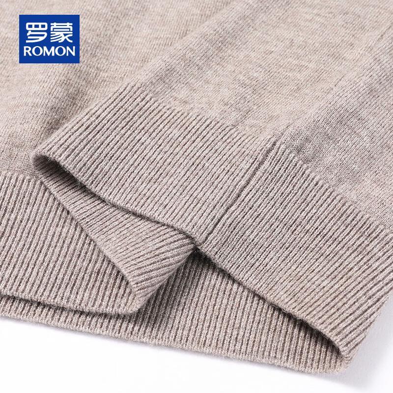 ROMON Men's 100% Pure Wool Fake Two-Piece Knit Sweater