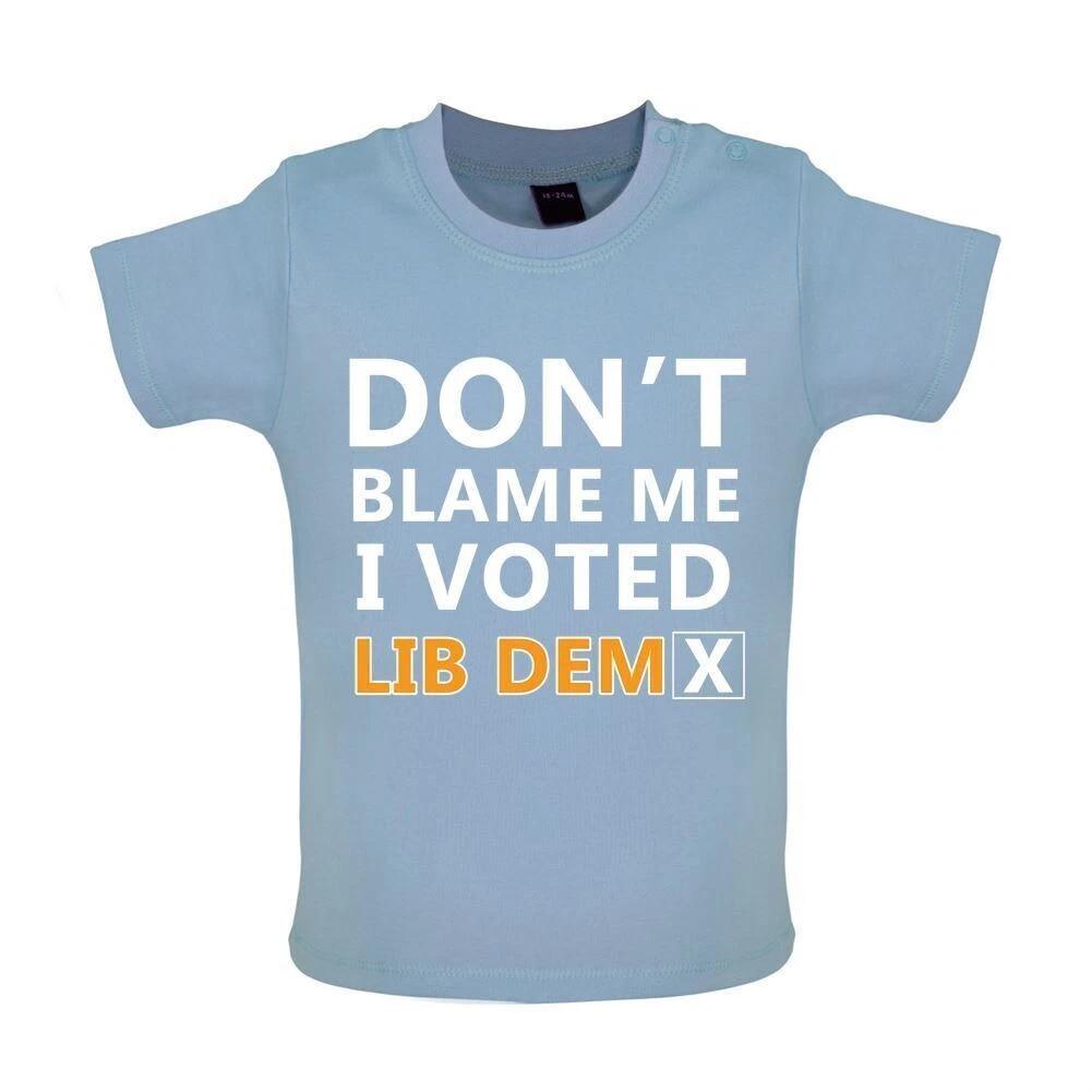 Don t Blame Me I Voted Lib Dem - Kids T-Shirt / Bodysuit - Dems Davey Politics 160
