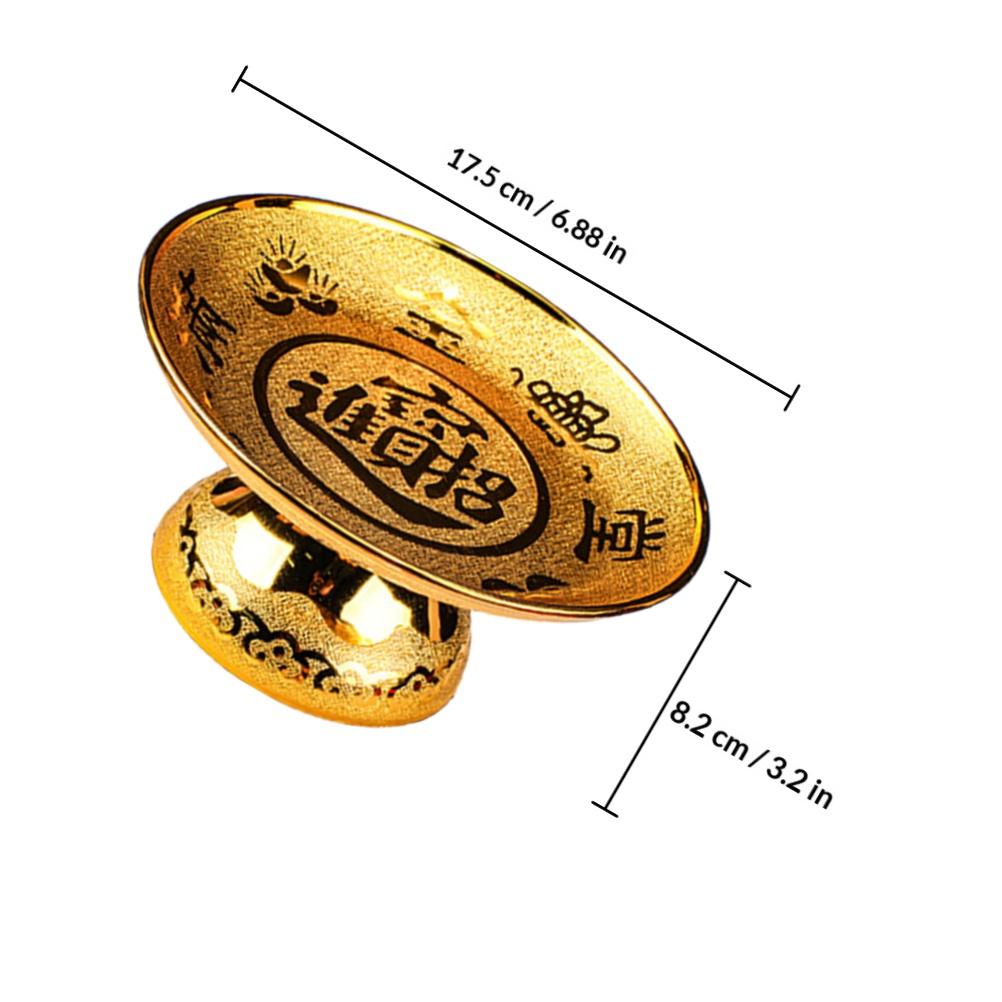 2Pcs Footed Offering Plate Fruit Tray Snack Plate Wealth God Tribute Dish Buddhist Worship Offering Bowl China Mainland