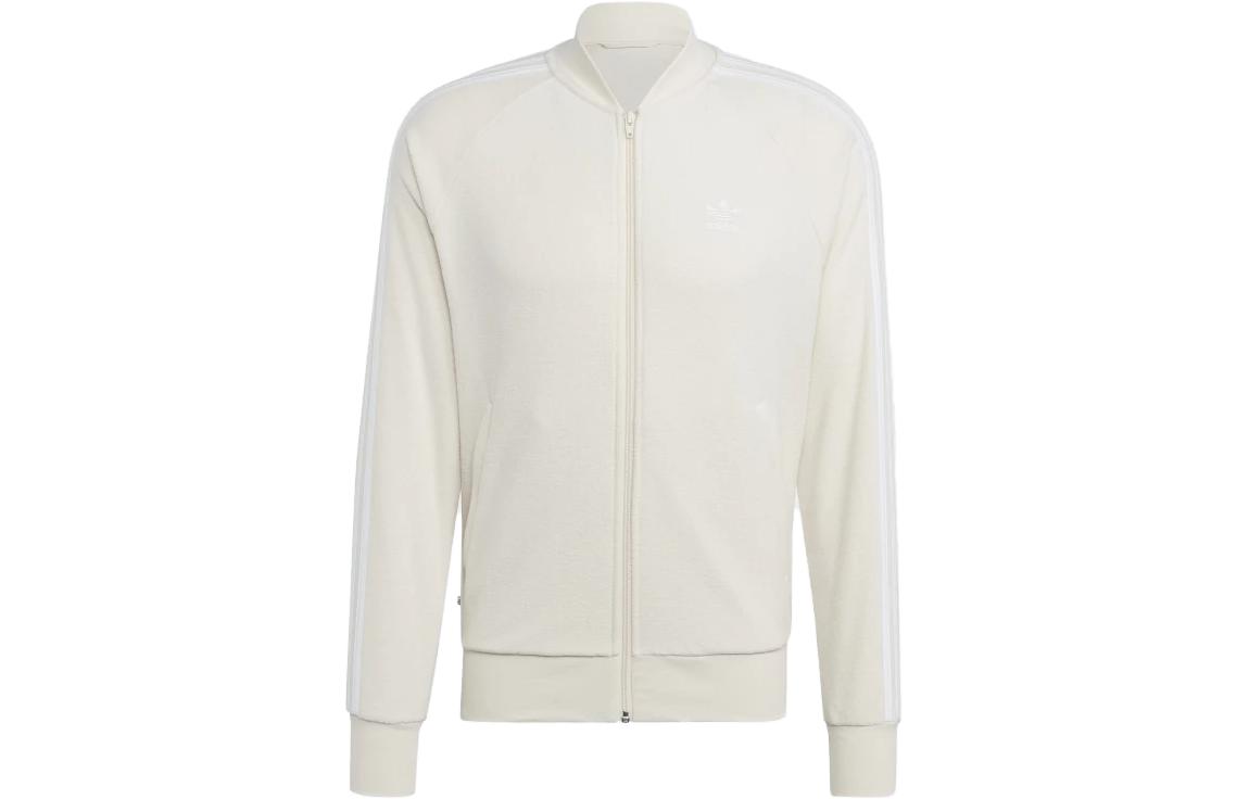 Adidas Originals Jackets Men s White Crew Neck Moderate Pilot IB7729 XXL