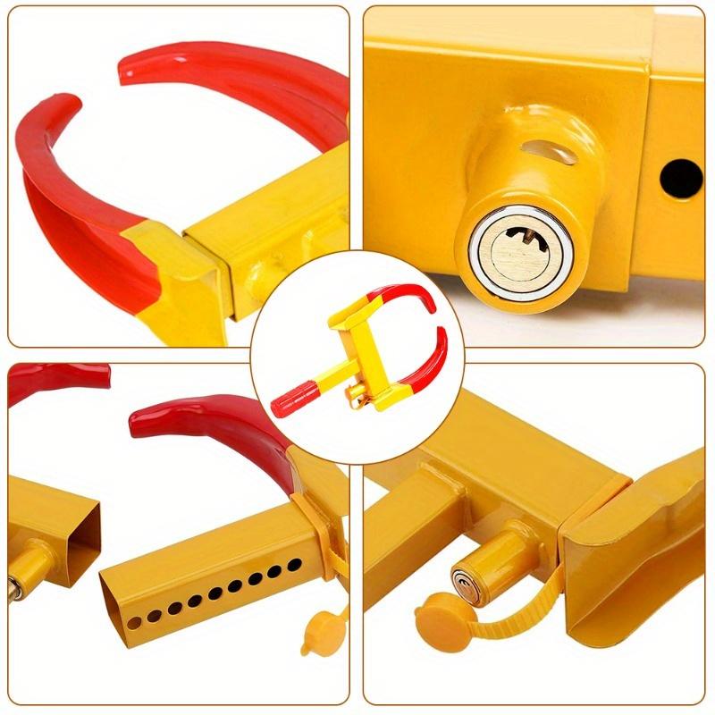 1 Pc WHEEL CLAMP HEAVY DUTY ANTI THEFT LOCK CARAVAN TRAILER SECURITY CAR VAN + KEYS