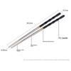 1 Pair Household Non-Slip Stainless Steel Chopsticks Non-Deformation Chopsticks