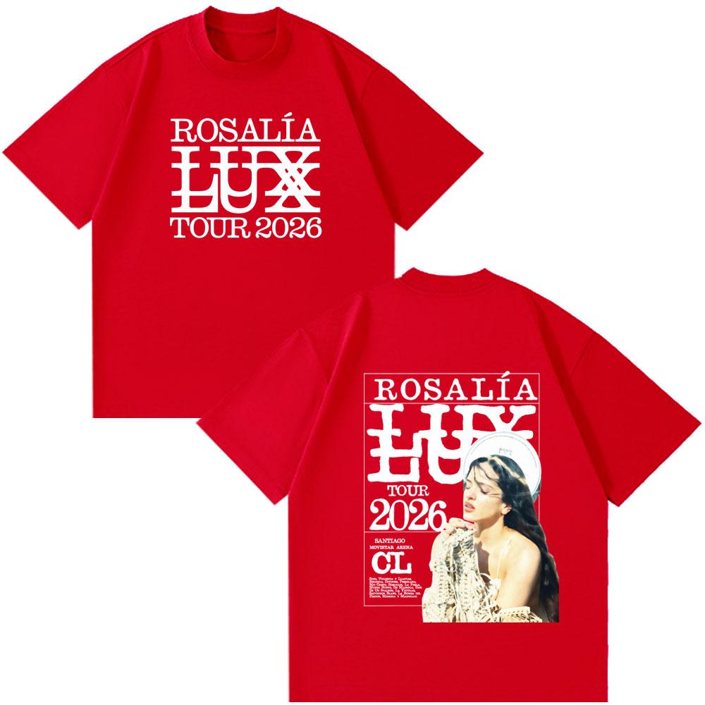 

Osalia LUX Tour Album 2026 T Shirts Fan Gifts Unisex Women Casual Tee Cotton Oversized T-shirt Summer Harajuku Short Sleeve Tshirts S