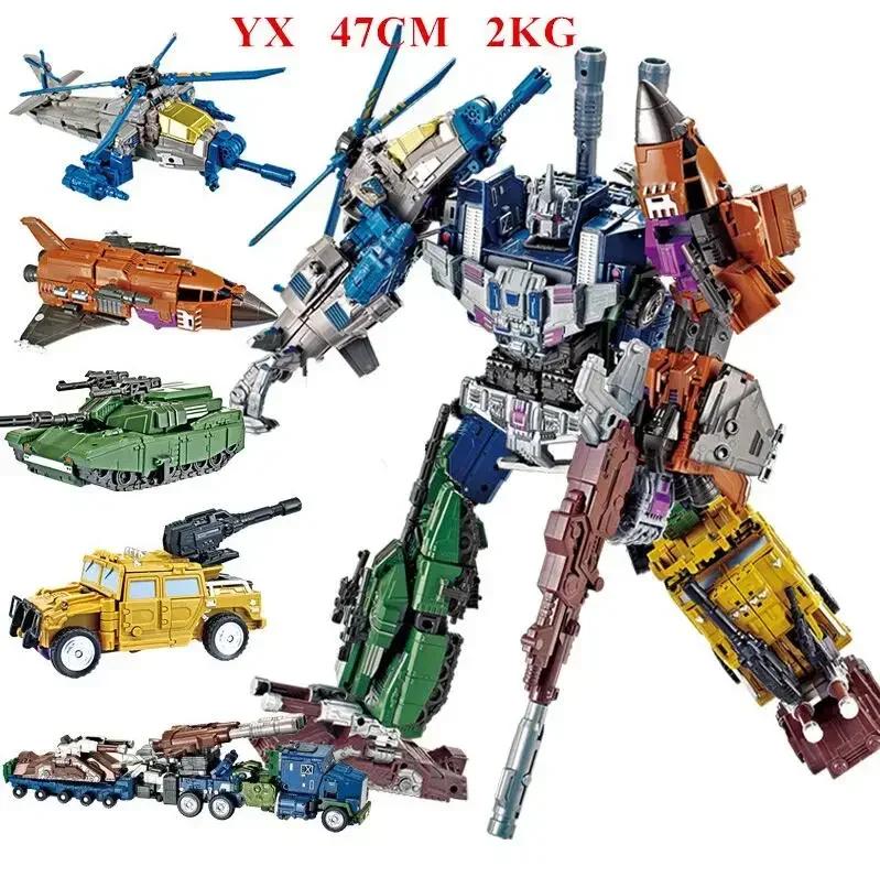 44cm JINJIANG 6 IN 1 Big Hook Transformation KO GT Devastator Action Figure Engineering Combiner Crane Gravity Figure Present Kid