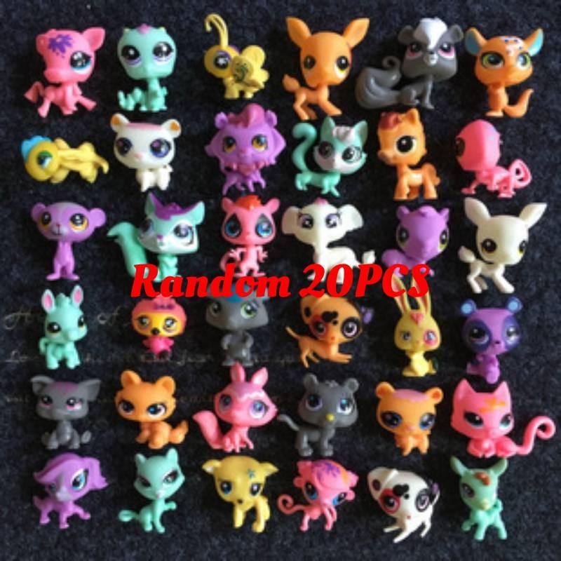 Mini Doll Lovely Lot 20pcs Littles Pet Shop Dog Child Girl Toys Figures Gift Lps