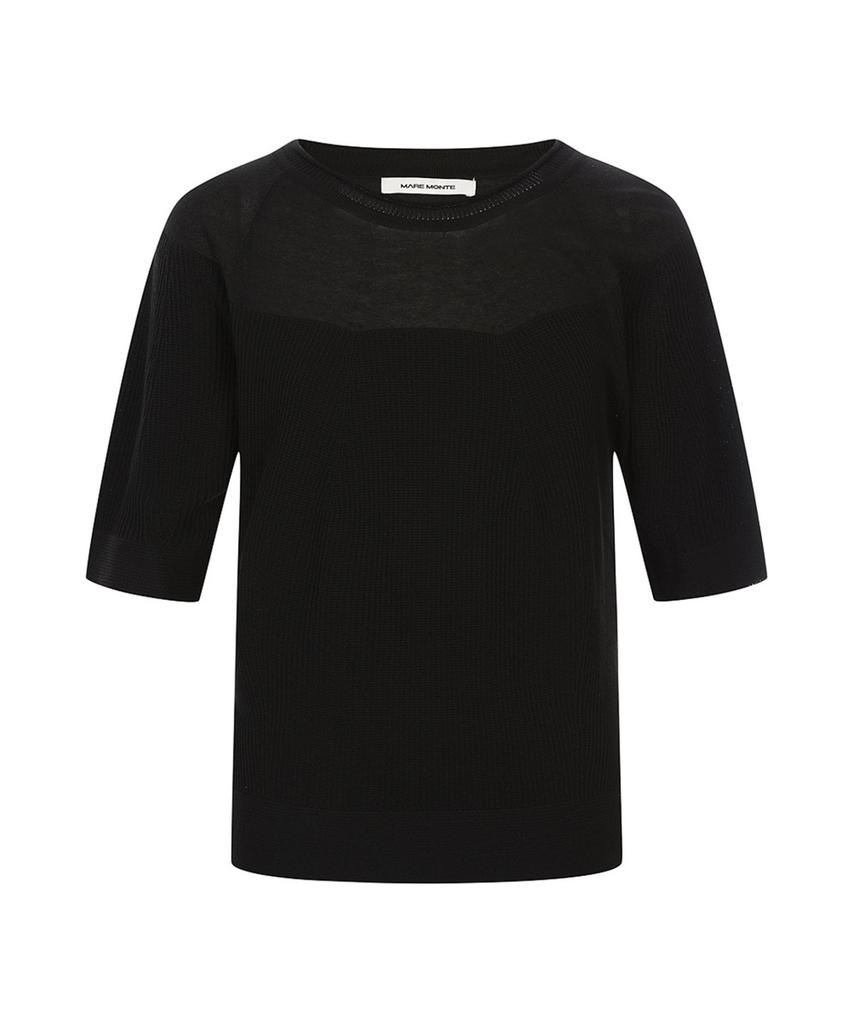 MAREMONTE See-Through Color Block Knit_M246Mkt41P0