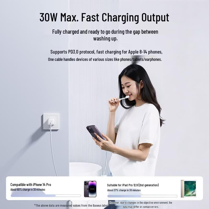 Baseus Braided USB-C to Lightning PD Fast Charging Cable