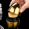 Creative Eggs Shaped Toothpick Case 304 Stainless Steel Toothpick Dispenser For Office Desk And Dining Table Kitchen Accessories