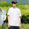 Men's Embroidered Round Neck Cotton Blend T-Shirt