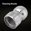 Strong Power Stainless Steel Pipe Nozzle 3/8 Inch High Pressure Drain Cleaner 1 Front 3 Rear Female Thread Spray Head Washer Use