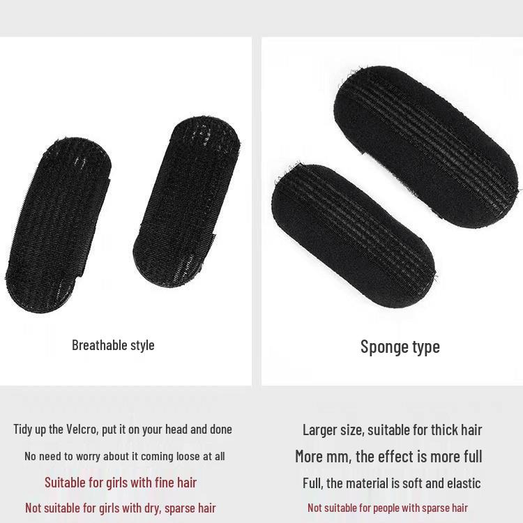 Korean Style Hair Volumizing Pad - Skull Height Enhancer & Fluffy BB Clip
