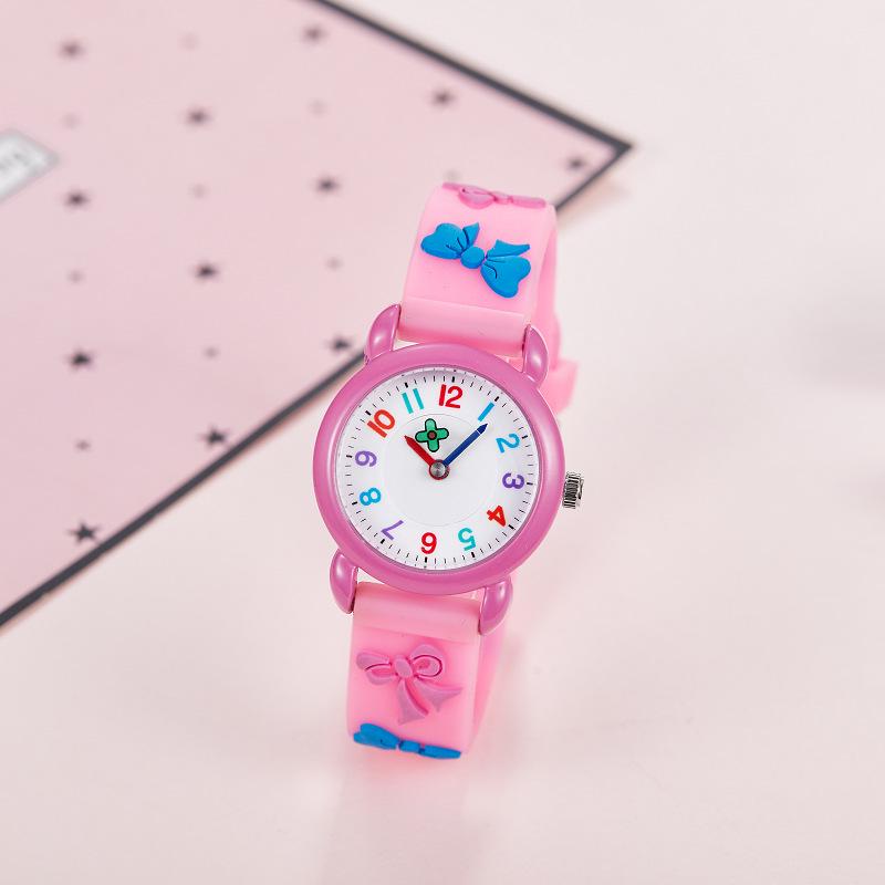 Waterproof Silicone Strap Quartz Watch for Primary School Students
