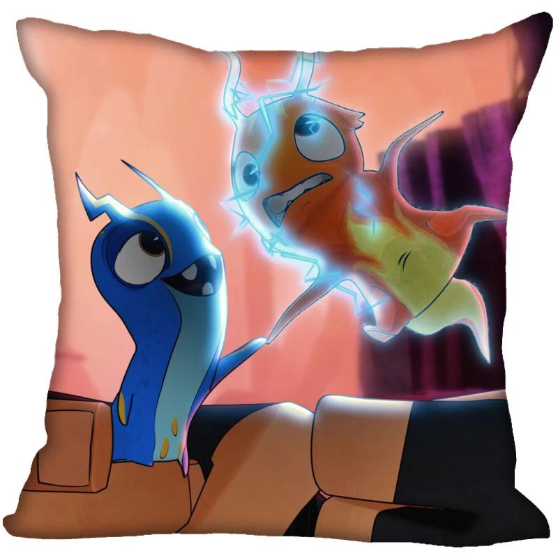 Neue Slugterra Anime Kissenbezug Schlafzimmer Home Office Dekokissenbezug Quadratisch Reißverschluss Kissenbezüge Satin Weich Kein Ausbleichen