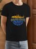 Golden State Basketball Graphic Cotton T-shirt - Vintage San Francisco City Skyline Print with Golden Gate Bridge & Cityscape