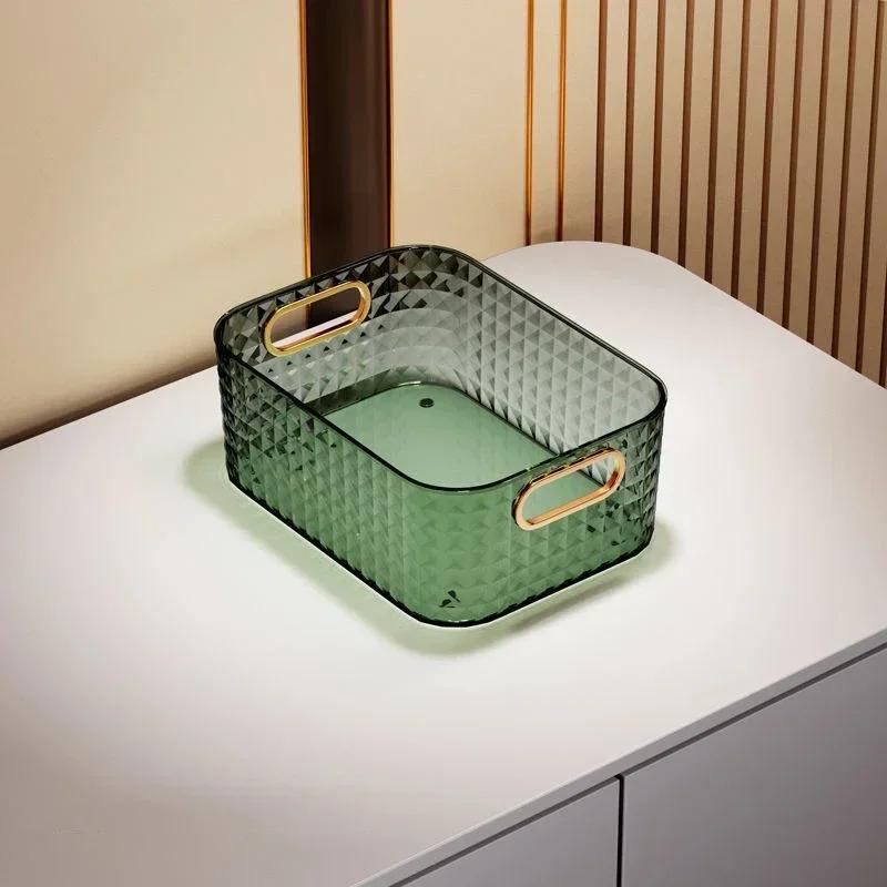 Futurism Box storage bathroom accessories Poatable With Handle Kitchen Desktop Makeup Organizers Basket Jewelry organizer Box