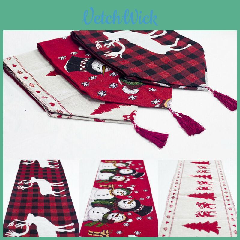 Elegant Christmas Table Runner Flag For Stylish Home Decoration And Festive Cheer