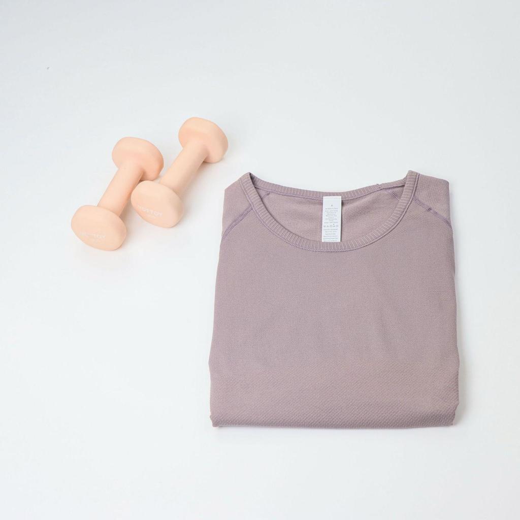 In Stock: Women's LU3.0 Short Sleeve Round Neck Yoga & Running Slim Fit T-Shirt
