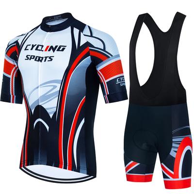 CYKLOPEDIA Sportset Herren Fahrradbekleidung 2023 Bike Bib Bluse Fahrradbekleidung Mann Sommerhose Gel Shorts Mtb Tricuta Teams