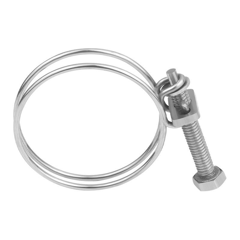 Stainless Steel Double Wire Hose and Pipe Clamp for Gas and Water Retention