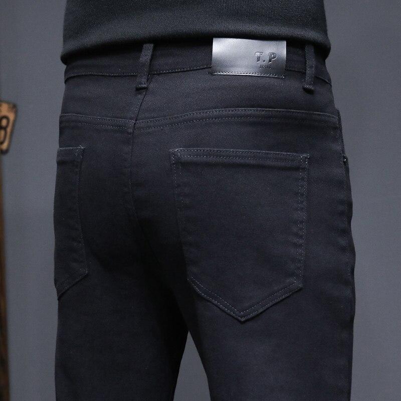 Pánské Skinny Džíny Strečové Rovné Trubkové Slim Pánské Džíny Ležérní Móda Univerzální Džíny Vysoká Kvalita