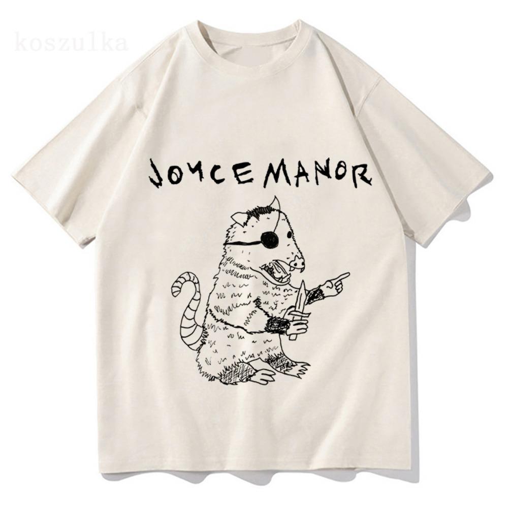 Opossum Shirt on White JOYCE MANOR Graphic Print Tshirts Unisex Streetwear Short Sleeve Cotton Men Women T-shirt Casual Tees Top