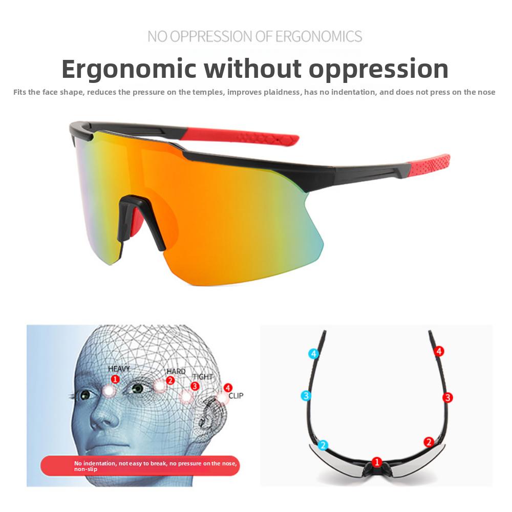 Neue Herren- und Damen-Gleichscheiben-Fahrbrillen Sonnenbrillen Mode Outdoor-Sport-Sonnenbrillen Trend