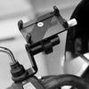 1pc Motorcycle Bicycle Phone Holders Handlebar Stand Rearview Mirror Mount Extender Brackets Universal Aluminum Alloy Clamps
