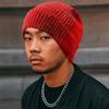 Y2K Vielseitige Beanie Mütze Warm Dehnbar Kräuselung Strass Strickmütze Winddicht Glänzend Skimützen für Damen und Herren