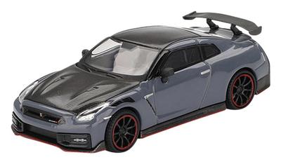 MINI GT Escala Nissan Nismo 2024 NISMO Cinza Stealth Produto Acabado 1/64 GT-R (Direção à Direita) MGT00868-R