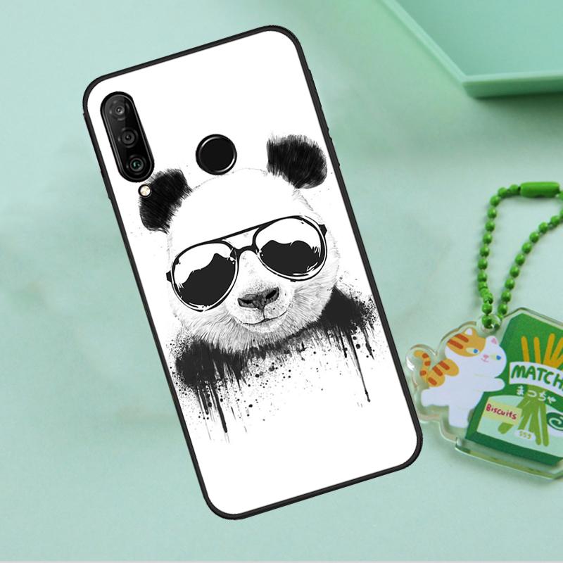 Cartoon Cute Panda Bear For Huawei Nova 12s 12i 11i 7i 8i 9 10 SE Y91 Y90 Y60 Y70 Y72 Y61 P60 Pro P30 P40 Lite Case