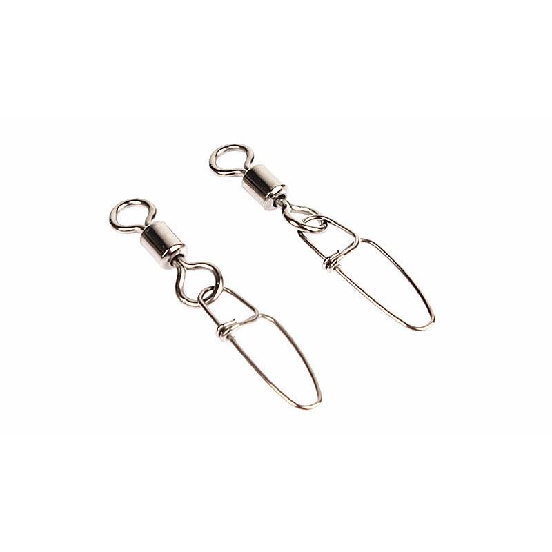 American Swivel & Double Snap Clip Figure-Eight Connector Ring for Fishing Accessories