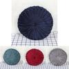 Luxurious Plush Pleated Round Pumpkin Pillow Soft Touch Couch Cushion Floor Decor