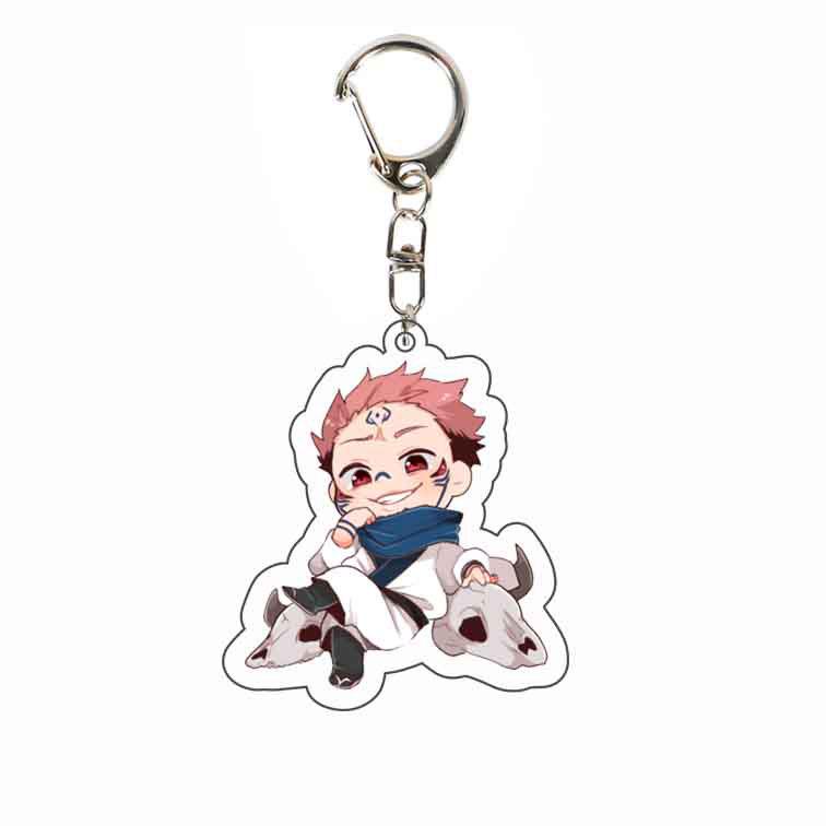 Klíčenka Jujutsu Kaisen: Yuji, Megumi, Gojo - Oboustranný akrylový přívěsek