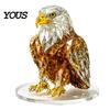 Decorative Desk Figurines Geometric Faux Crystal Animal Sculpture, Sparkling Acrylic Cat/Owl/Eagle/Dog Statue, Unique Birthday Gifts for Her