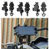 Shockproof Phone Holder Motorcycle Shock Absorber Bike Handlebar Rearview Mirror Mount GPS Clip for 4.7-7.1 inch Mobile Phone