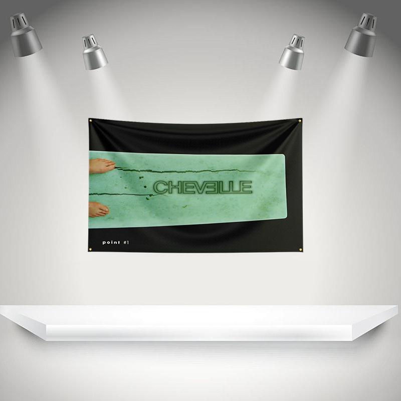 C-Chevelles Flag Rock Music Band Banner HD Printing Tapestry Exhibition, Music Band Fans, Garage Decor