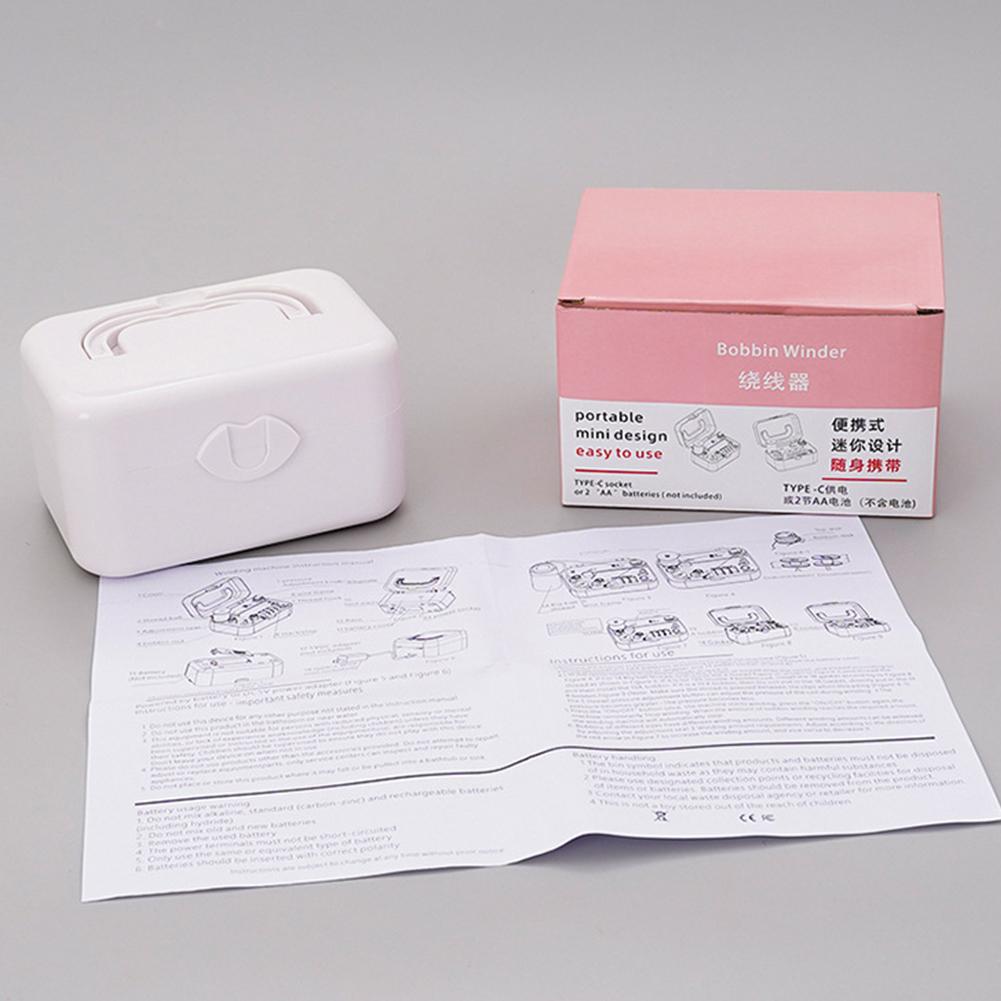 Type-C Charging Professional Sewing Machine Bobbin Winder Electric Portable Automatic Bobbin Winder Diy Winding Assistant Tool