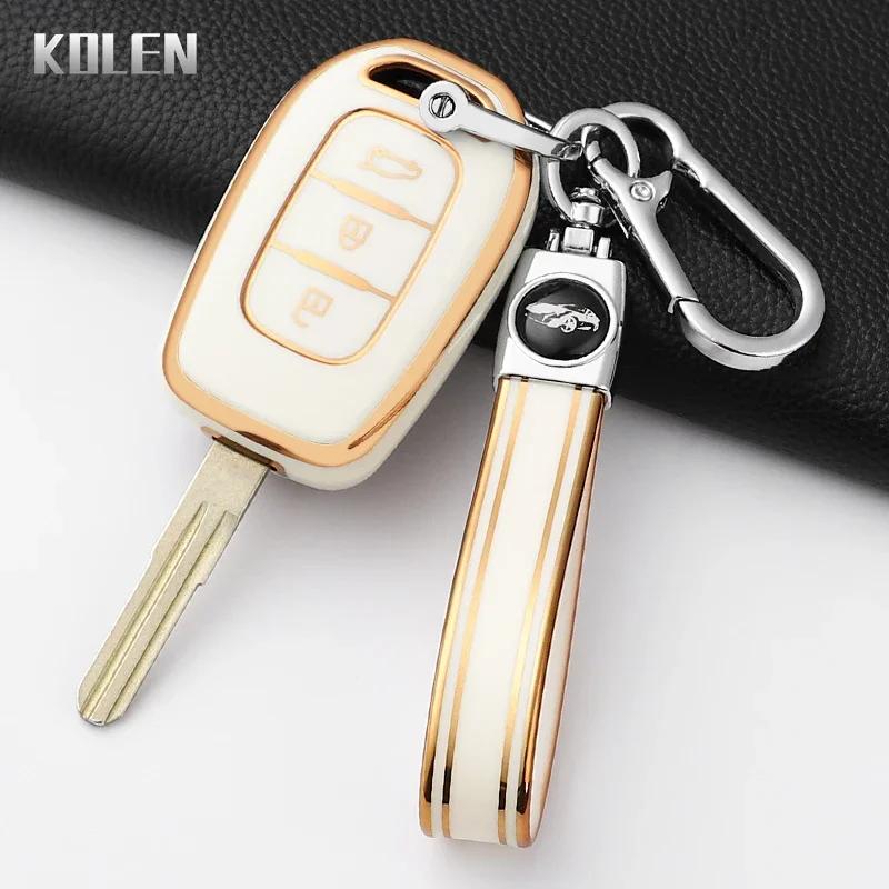 Fashion Tpu Car Key Case Cover For Renault Kwid Traffic Symbol Sandero Logan Lodgy Dokker Dacia Duster 2 3 Buttons Protector Fob