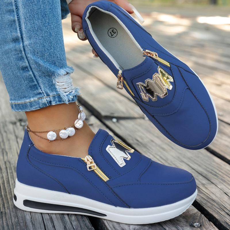Fashion Women Platform Sneakers Casual Slip on Fashion Loafers Ladies Fashion Outdoor Shoes Femme Comfortable Lightweight Sneaker Woman