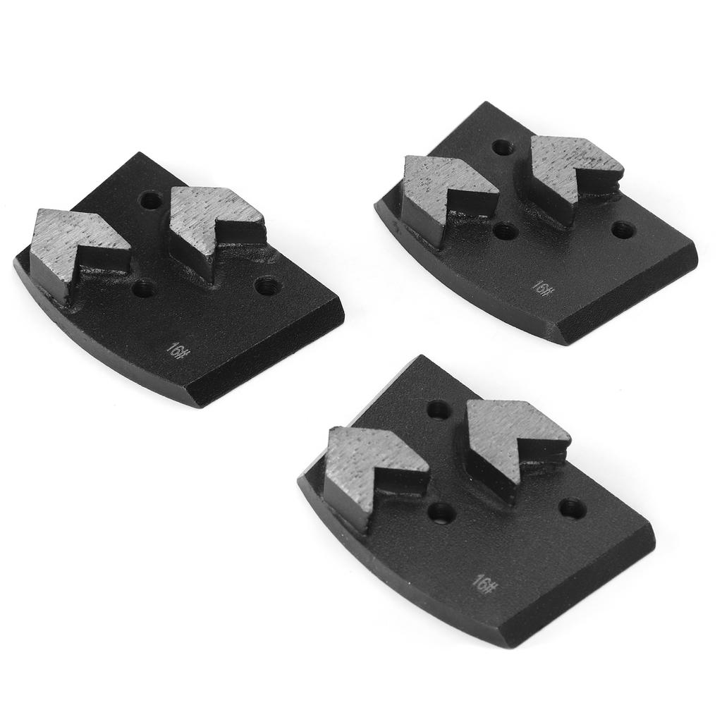 3 szt. Blok szlifierski diamentowy kształt strzałki 2 zęby betonowy pad szlifierski akcesoria do szlifierki