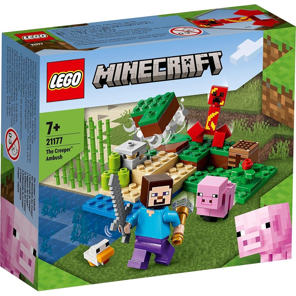 LEGO Minecraft Creeper Showdown Set 21177 Building Blocks Toy for Kids Ages 7 and Up