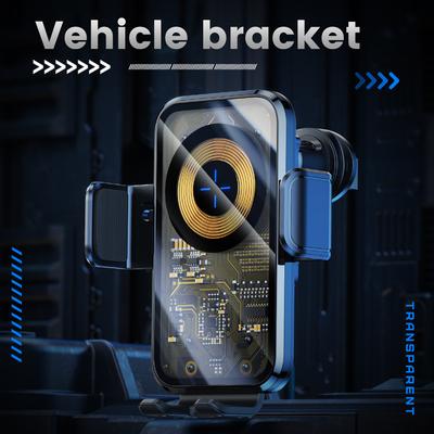 Wireless Car Charger Qi Auto Clamping Fast Charging Car Phone Holder For Iphone 14 Pro Max 13 12 Samsung Xiaomi Android Phones