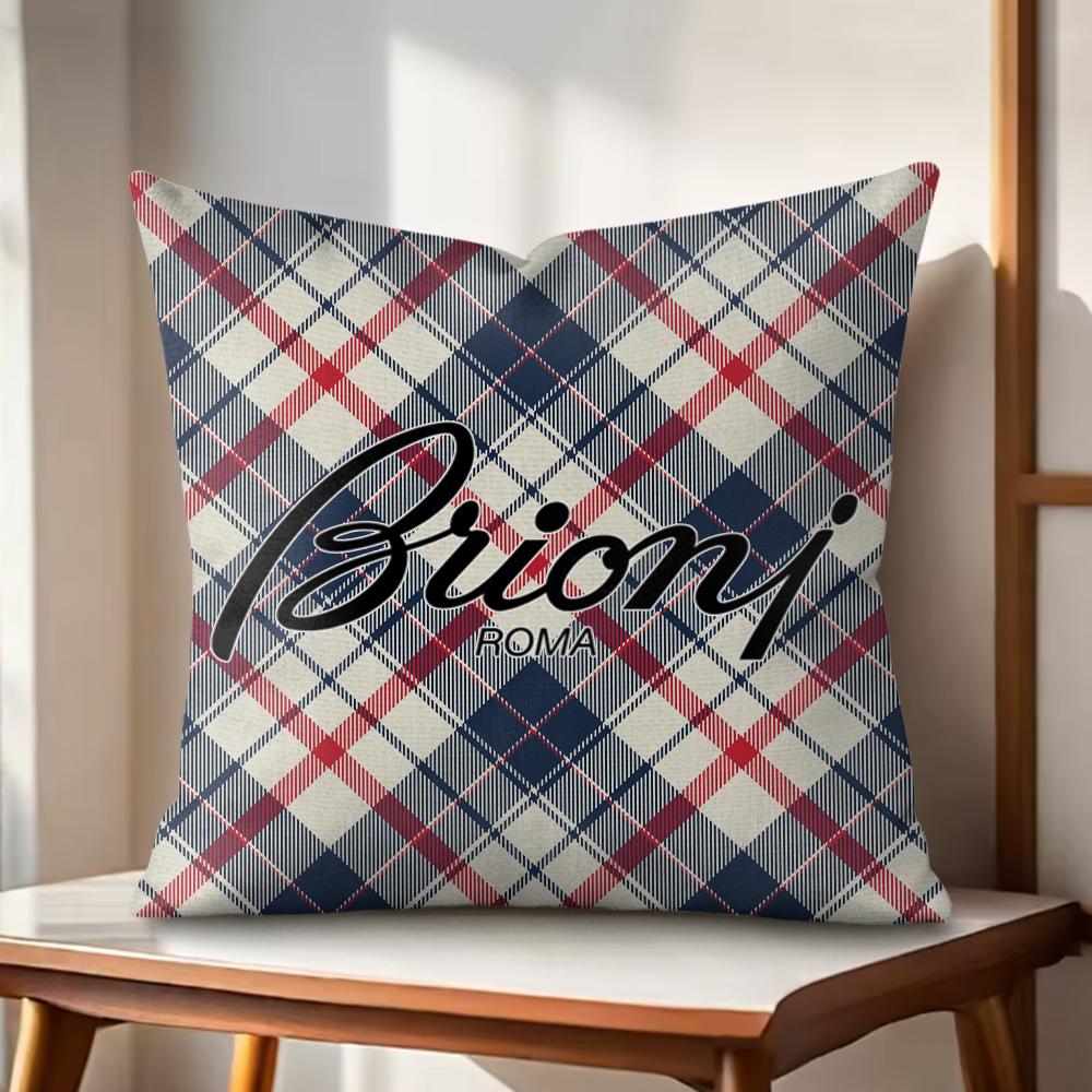 Brand BBrioni Cushion Cover Natural Linen Organic Fabric DoubleSided Printing Couch Pillow Covers Home Decor