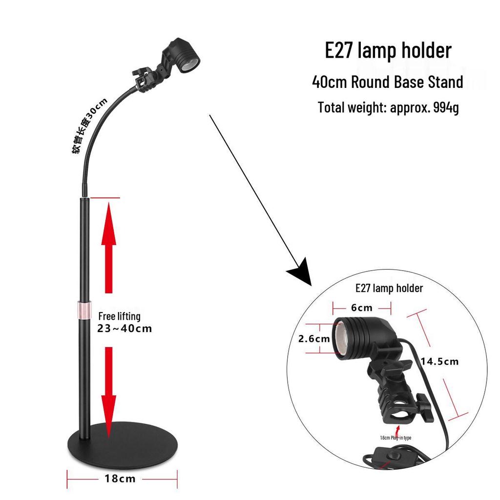 Space-saving E27 Universal Desk Lamp: Student Eye Protection Reading Light for Home or Bedside.