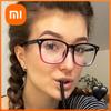 Xiaomi Blaulichtfilterbrille Mode Quadratische Fake-Brille Anti-UV-Strahlen Computer-Gaming Für Damen und Herren