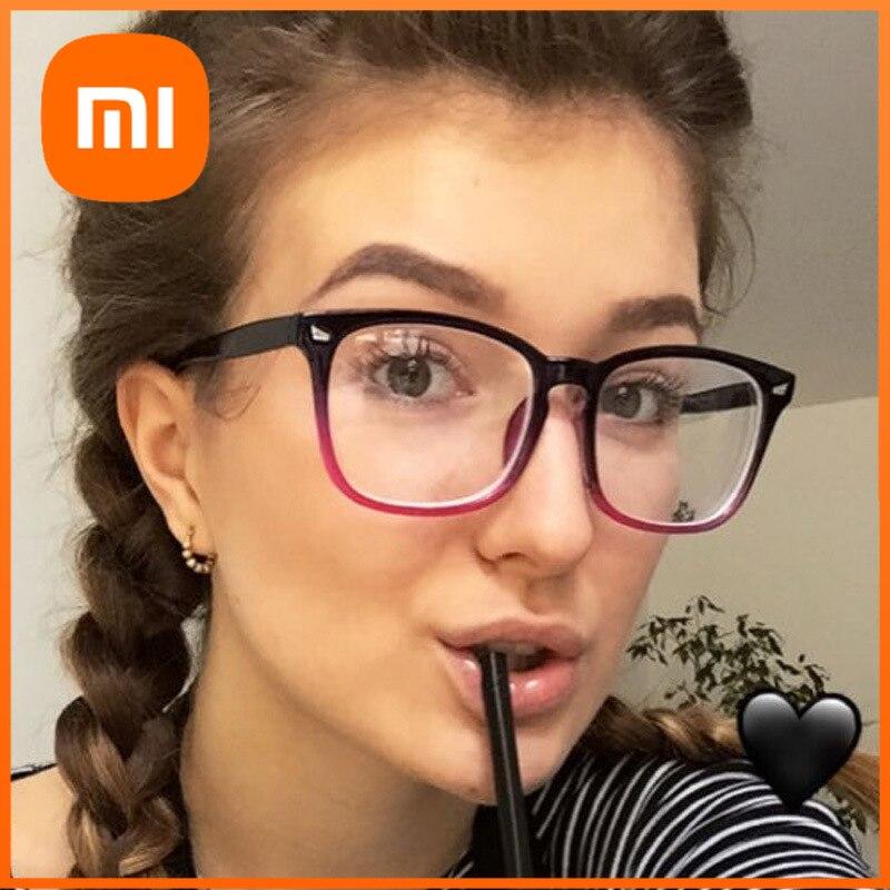 Xiaomi Blaulichtfilterbrille Mode Quadratische Fake-Brille Anti-UV-Strahlen Computer-Gaming Für Damen und Herren