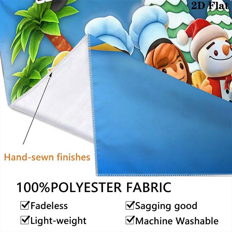 Overcooked Wall Hanging Printed Fabric Blanket Decorative Tapestries for Bedroom Living Room Home Decor